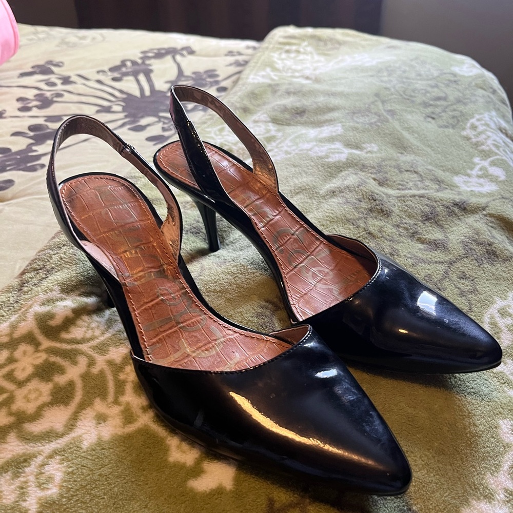 Elegant Black Slingback Heels